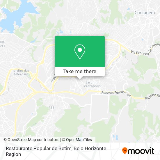 Restaurante Popular de Betim map