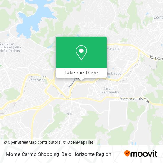 Monte Carmo Shopping map