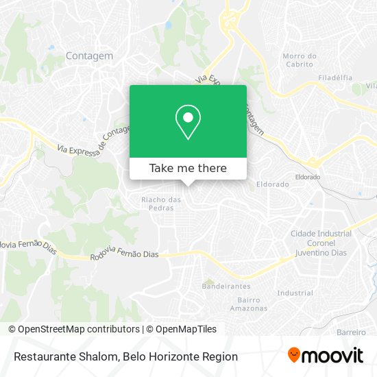 Restaurante Shalom map