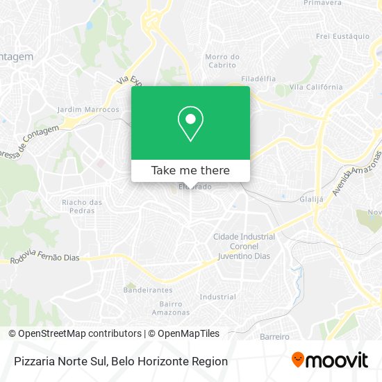Pizzaria Norte Sul map