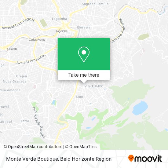 Mapa Monte Verde Boutique