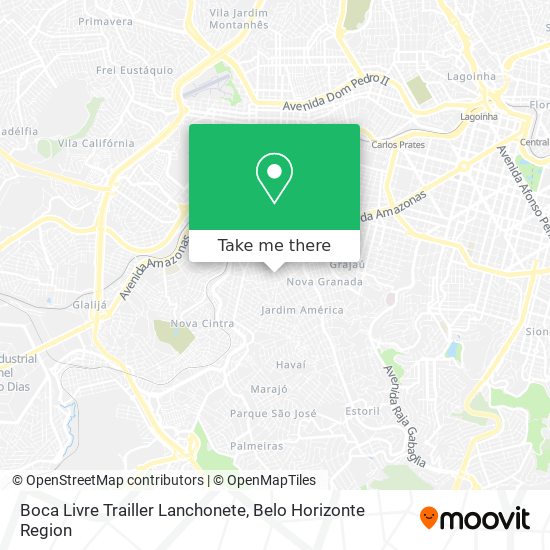 Boca Livre Trailler Lanchonete map