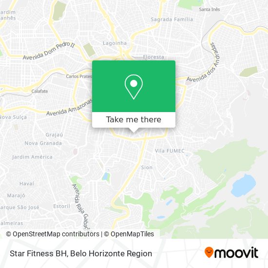 Star Fitness BH map