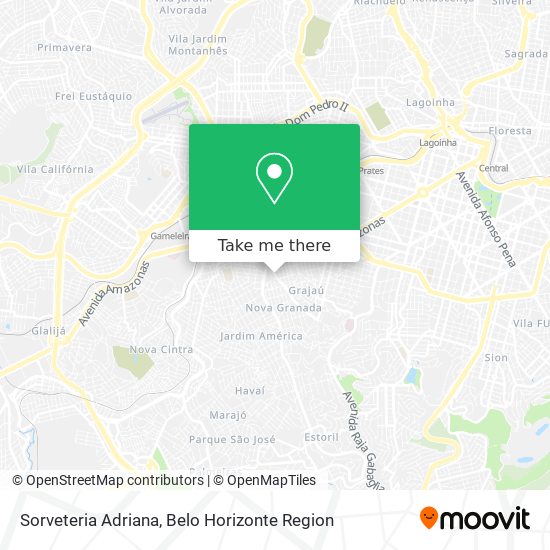 Sorveteria Adriana map