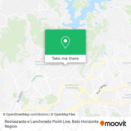 Restaurante e Lanchonete Point Line map