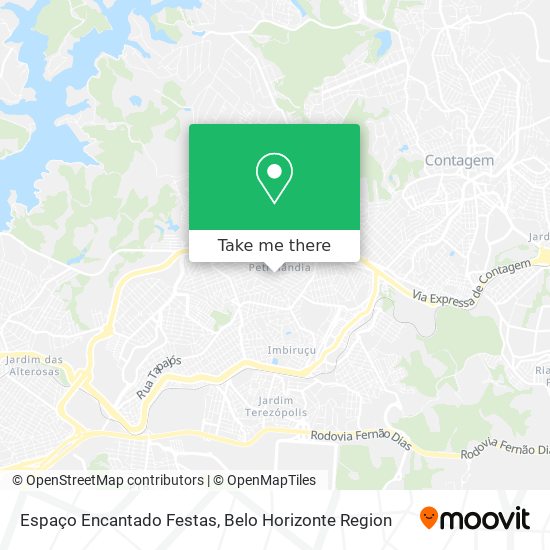 Espaço Encantado Festas map