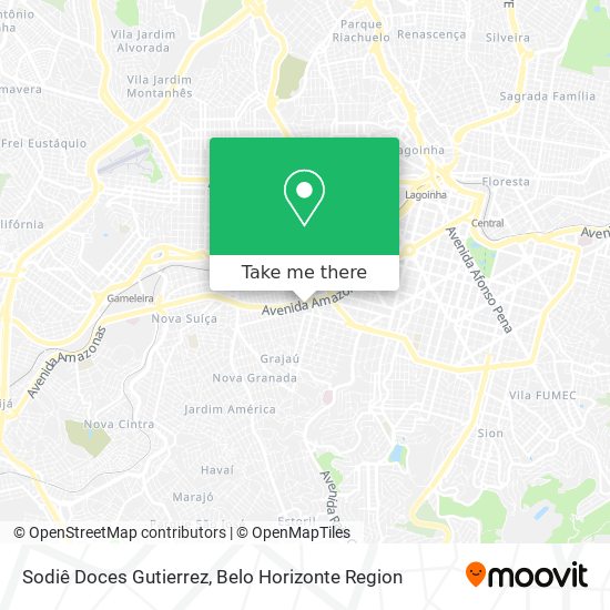 Sodiê Doces Gutierrez map
