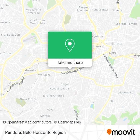Pandora map