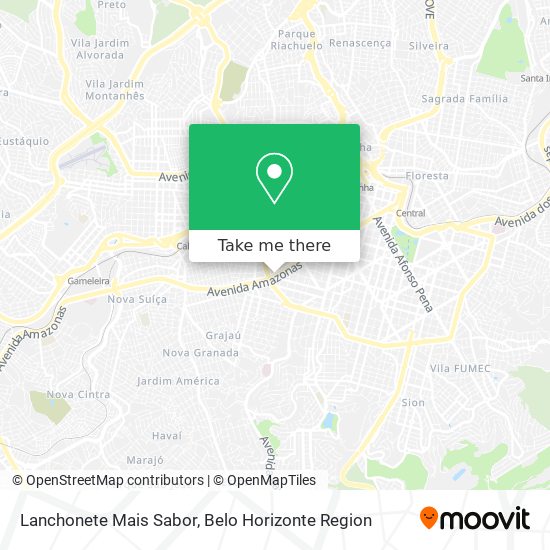 Lanchonete Mais Sabor map