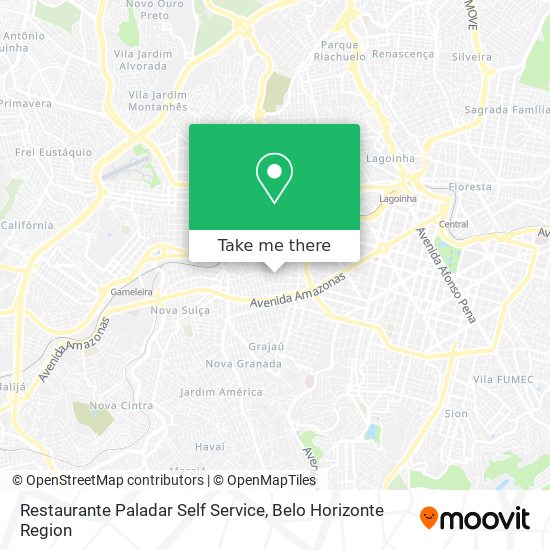 Restaurante Paladar Self Service map