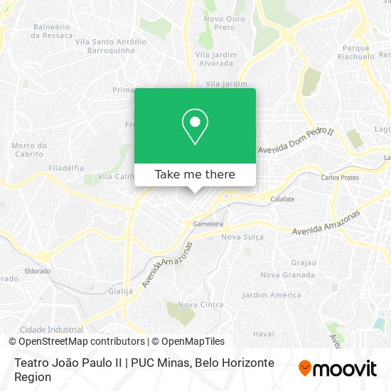 Teatro João Paulo II | PUC Minas map