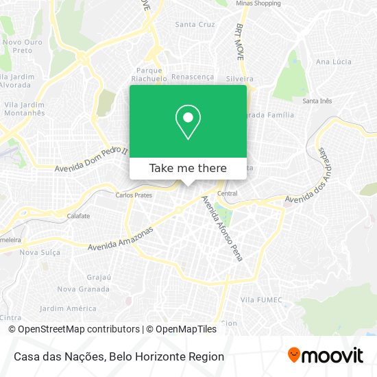 Casa das Nações map
