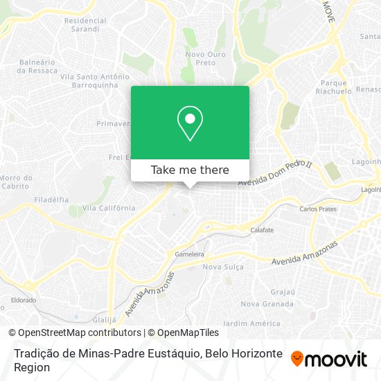 Tradição de Minas-Padre Eustáquio map