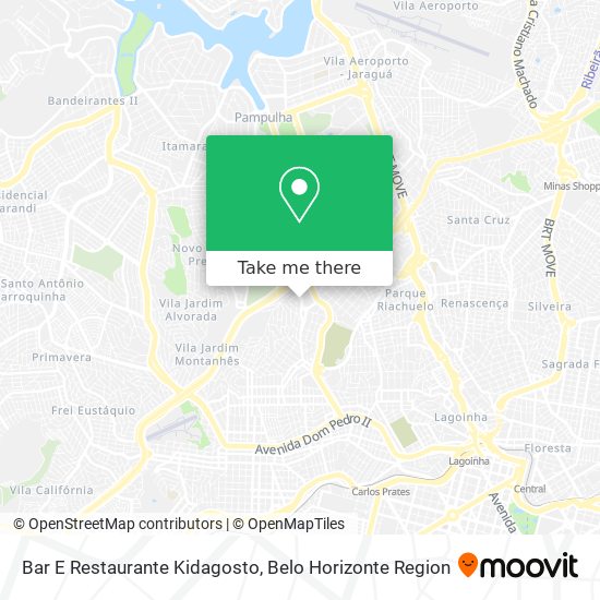 Mapa Bar E Restaurante Kidagosto