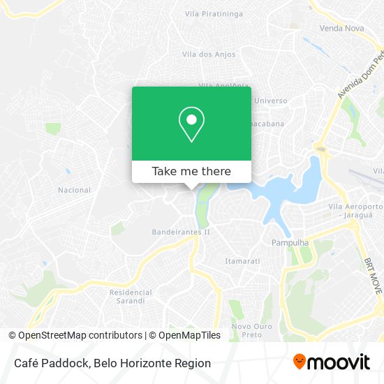Mapa Café Paddock