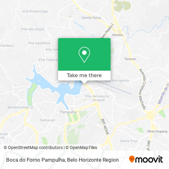 Boca do Forno Pampulha map