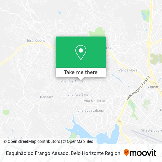 Esquinão do Frango Assado map