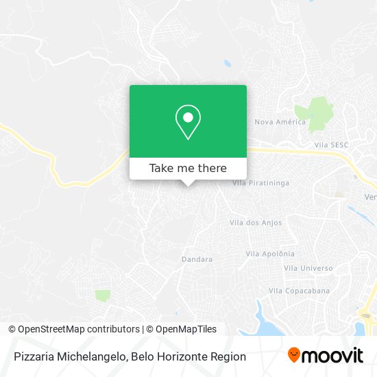 Pizzaria Michelangelo map