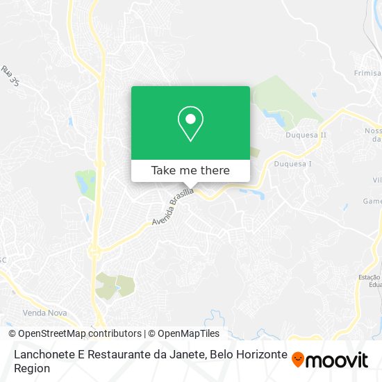 Lanchonete E Restaurante da Janete map
