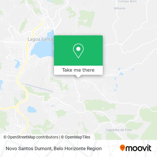 Novo Santos Dumont map