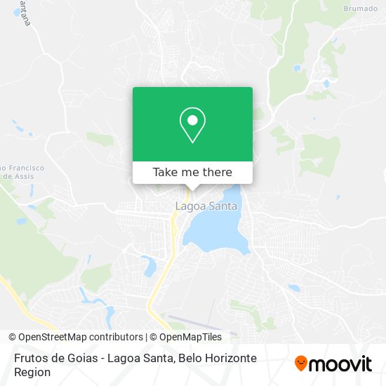 Mapa Frutos de Goias - Lagoa Santa