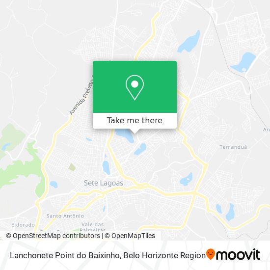 Lanchonete Point do Baixinho map