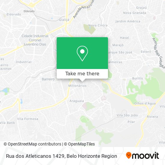 Rua dos Atleticanos 1429 map