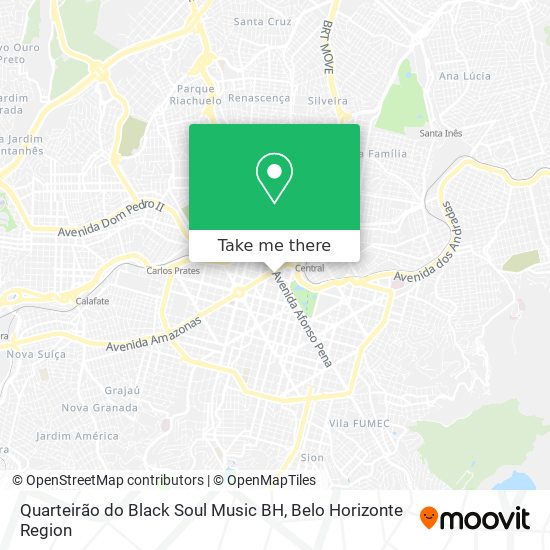 Quarteirão do Black Soul Music BH map