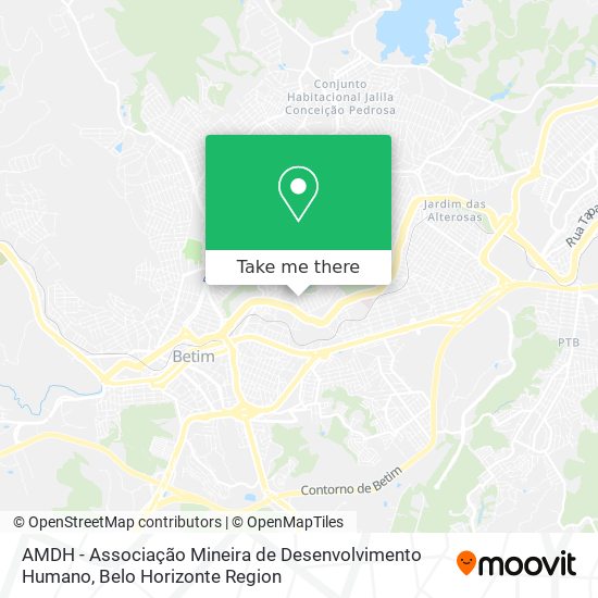 AMDH - Associação Mineira de Desenvolvimento Humano map