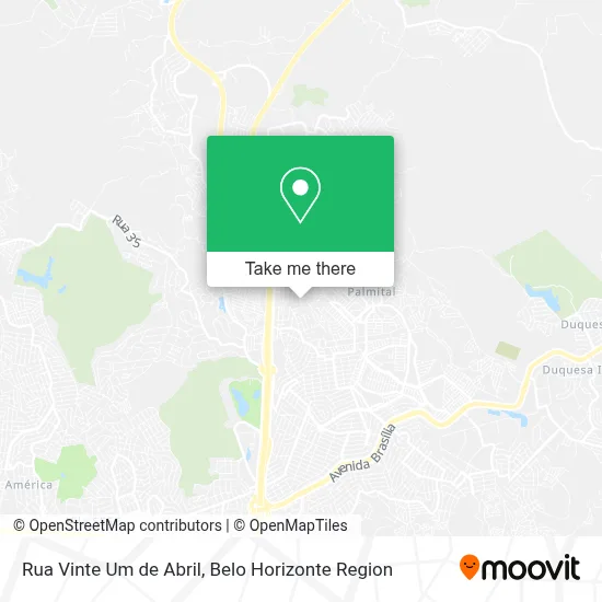 Rua Vinte Um de Abril map