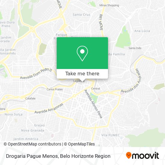 Mapa Drogaria Pague Menos