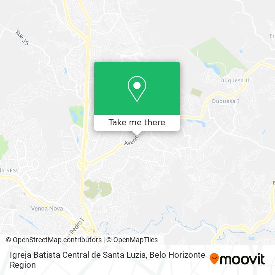 Igreja Batista Central de Santa Luzia map
