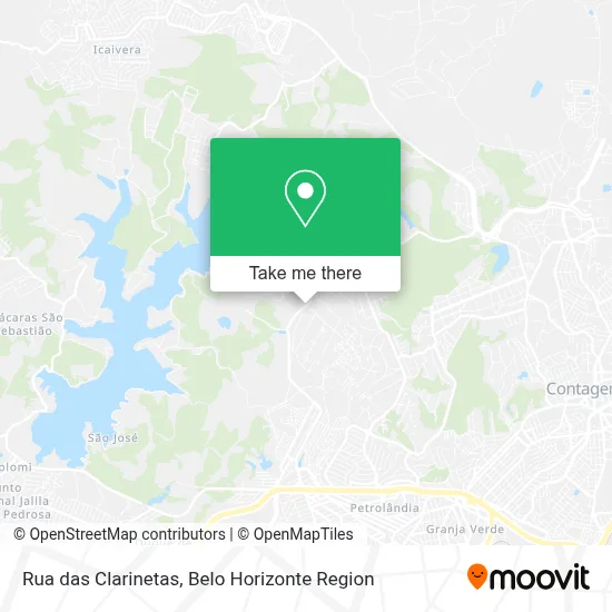 Rua das Clarinetas map