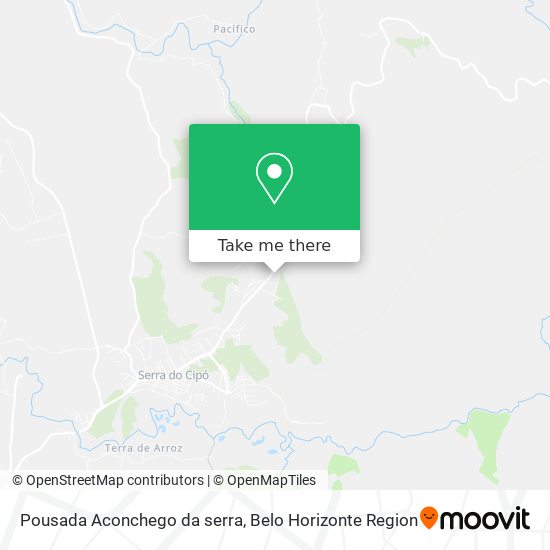 Pousada Aconchego da serra map