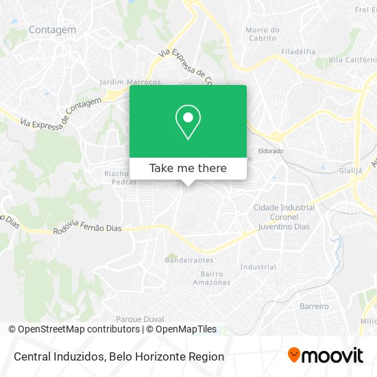 Central Induzidos map