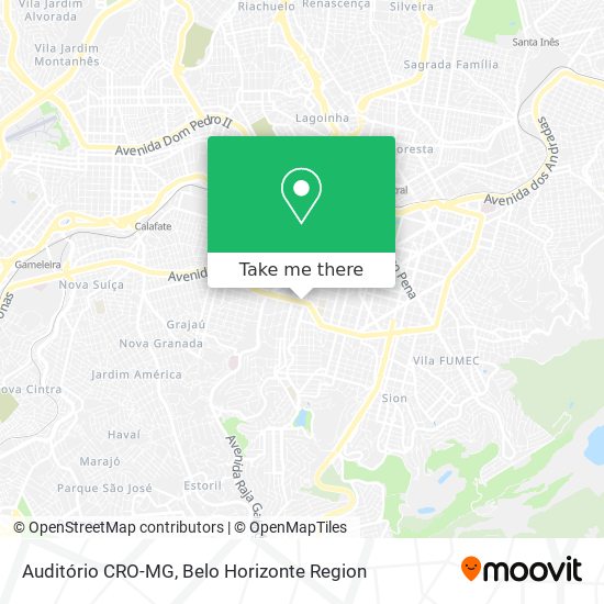 Auditório CRO-MG map
