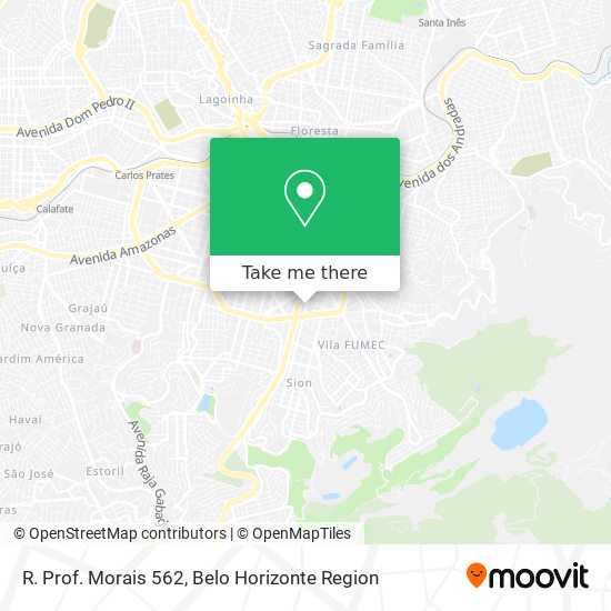 R. Prof. Morais 562 map