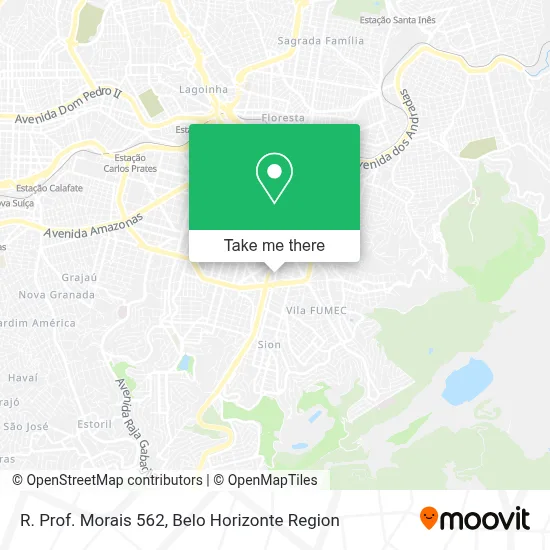 R. Prof. Morais 562 map