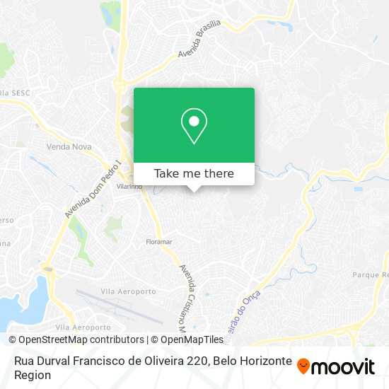 Rua Durval Francisco de Oliveira 220 map