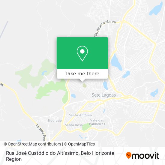 Rua José Custódio do Altíssimo map