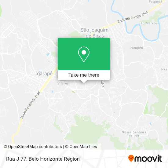 Rua J 77 map