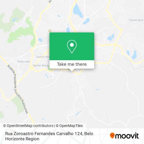 Rua Zoroastro Fernandes Carvalho 124 map