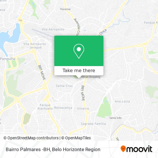 Bairro Palmares -BH map