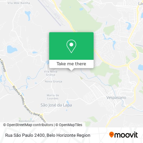 Rua São Paulo 2400 map