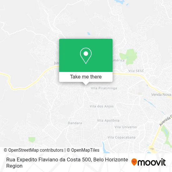 Rua Expedito Flaviano da Costa 500 map
