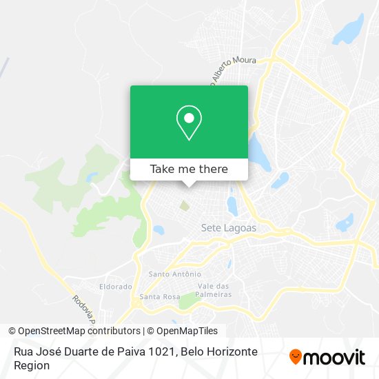 Rua José Duarte de Paiva 1021 map