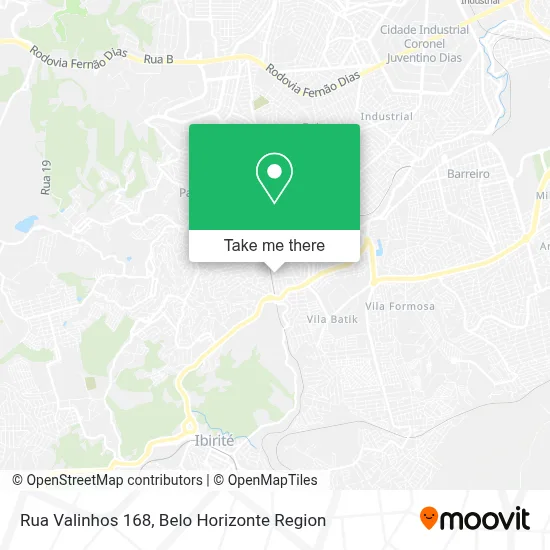 Rua Valinhos 168 map