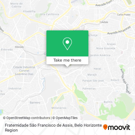 Fraternidade São Francisco de Assis map