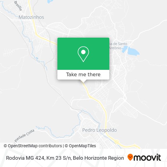 Rodovia MG 424, Km 23 S/n map