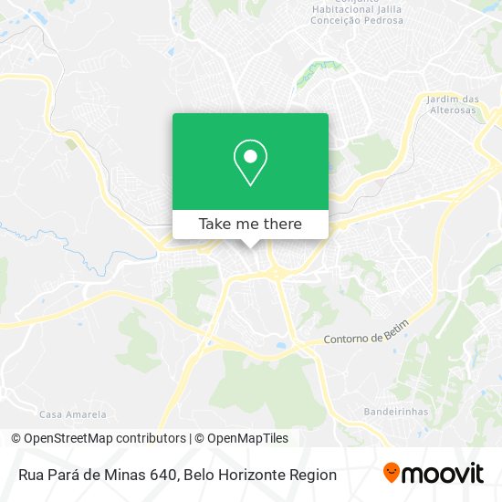 Rua Pará de Minas 640 map